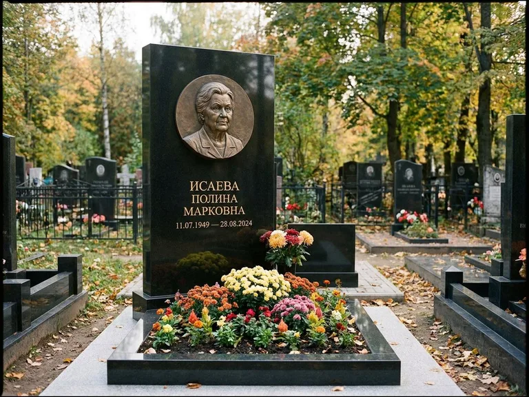 Памятник с барельефом — выполненная работа 20 в Новосибирске