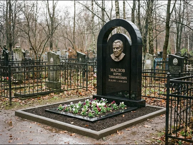 Памятник с барельефом — выполненная работа 23 в Новосибирске