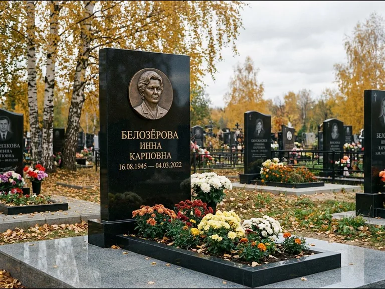 Памятник с барельефом — выполненная работа 2 в Новосибирске