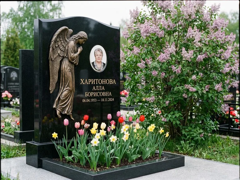 Памятник с барельефом — выполненная работа 32 в Новосибирске