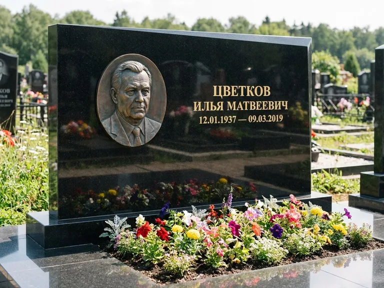Памятник с барельефом — выполненная работа 33 в Новосибирске