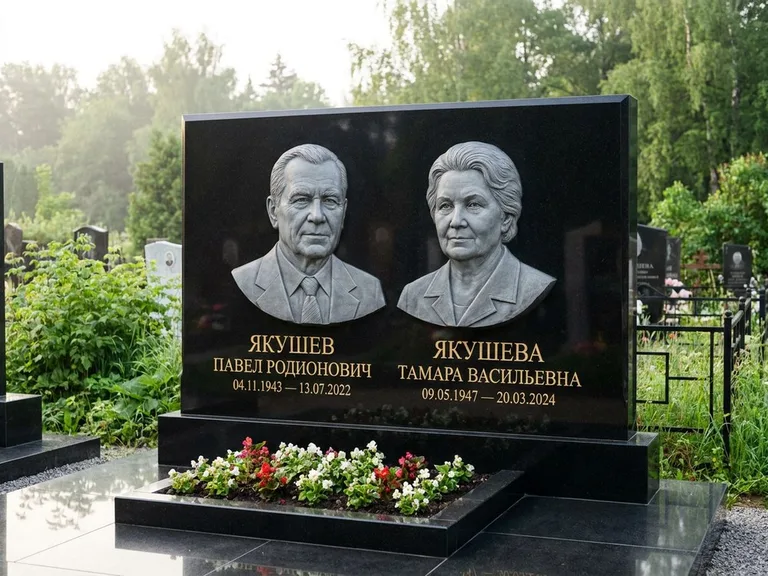 Памятник с барельефом — выполненная работа 36 в Новосибирске