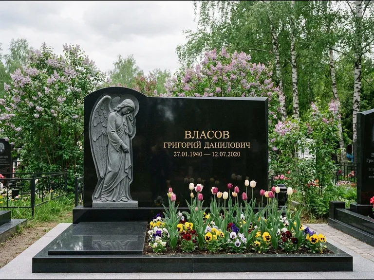 Памятник с барельефом — выполненная работа 3 в Новосибирске