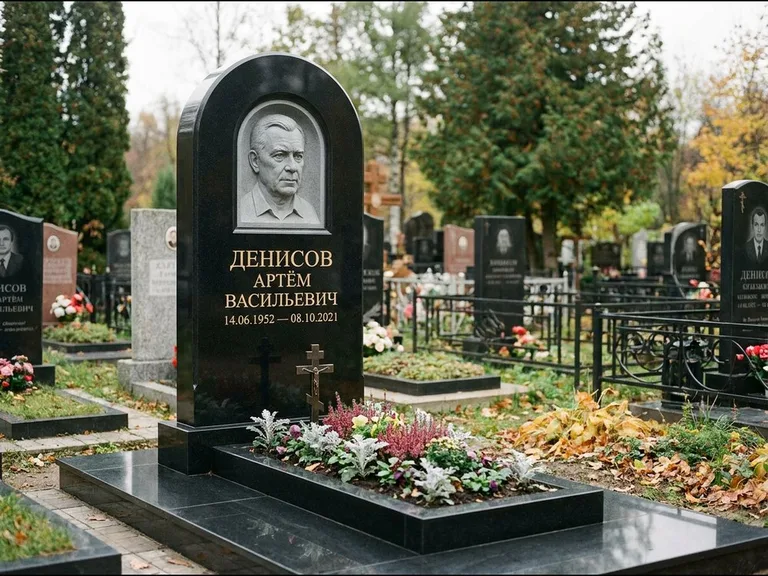 Памятник с барельефом — выполненная работа 5 в Новосибирске