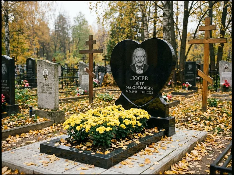 Керамический портрет пожилой женщины в Новосибирске