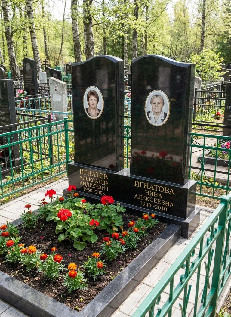 Аллея на Городском кладбище №10 в Уфе