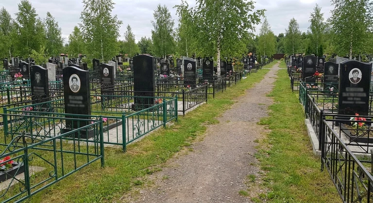 Памятники на Осташинском кладбище в Ярославле