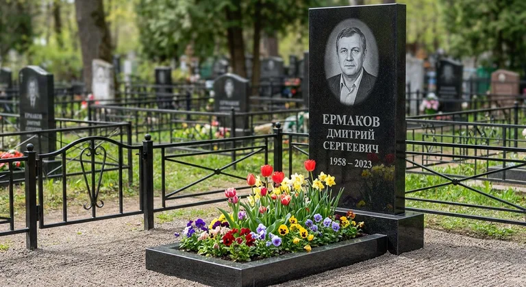 Памятник с цветником, Памятники мастерской «Мастер Каменев» на кладбищах Нижнего Новгорода