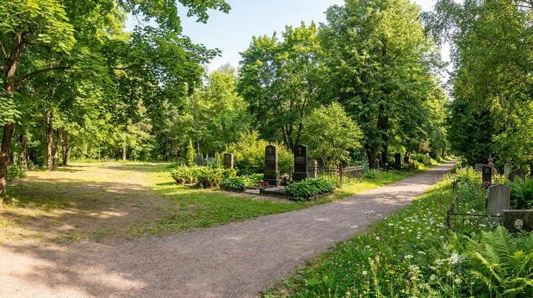 Памятники на Западном кладбище в Омске на улице Мельничная