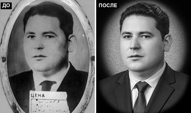 Ретушь фото на памятник — реставрация фотографии: до и после в Новосибирске