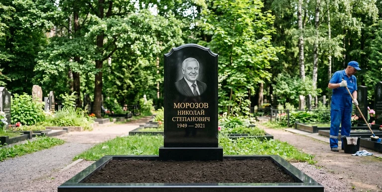 Уборка могил на кладбище в Новосибирске — наведение порядка, мойка памятника, благоустройство участка