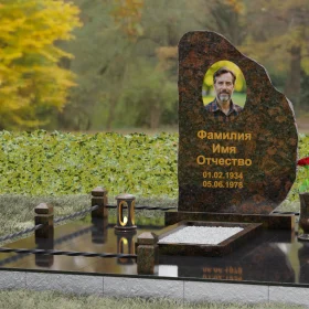 Памятник вертикальный гранитный для одного - П123