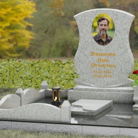 Гранитный вертикальный памятник для светских захоронений - П146