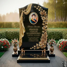 Элитный православный памятник с крестом - ПН142