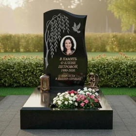 Гранитный вертикальный памятник для мемориального комплекса - ПН251