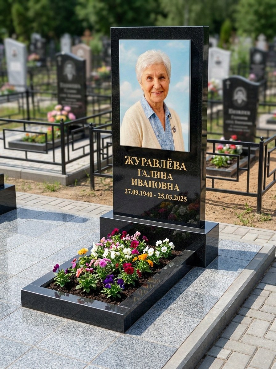 Портрет на памятнике в Новосибирске — Портрет в полный рост — керамогранит 400×600 мм