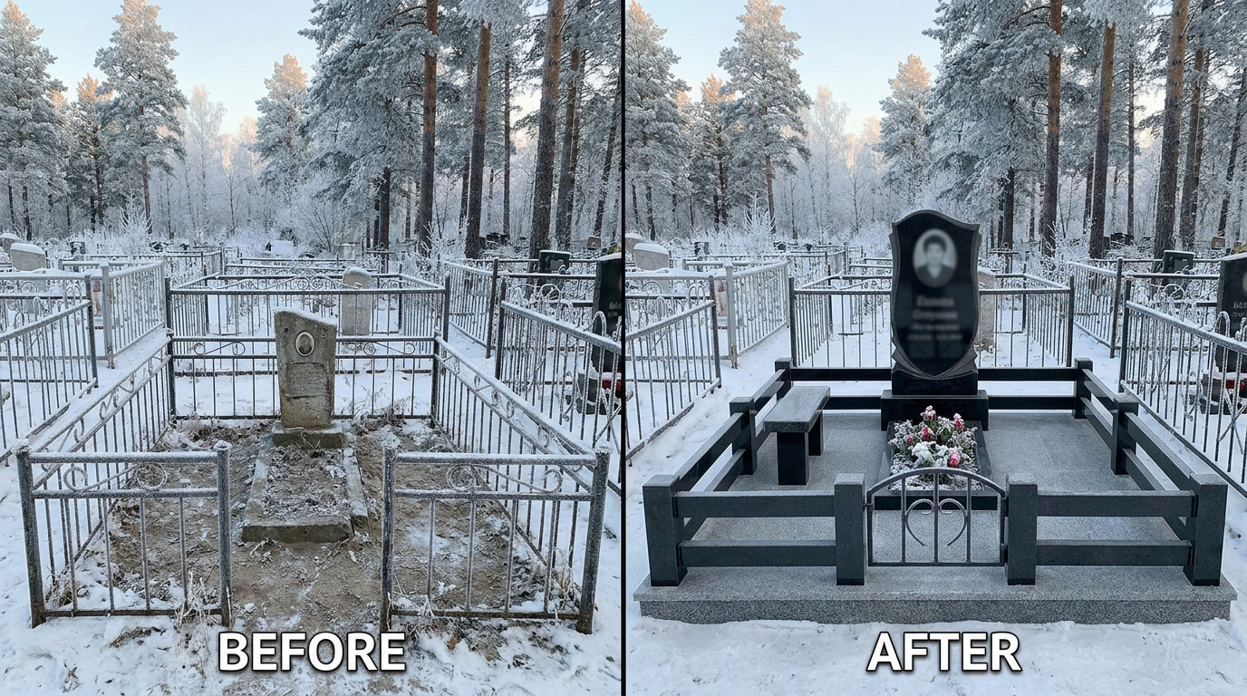 Памятник под ключ в Новосибирске — пример 2