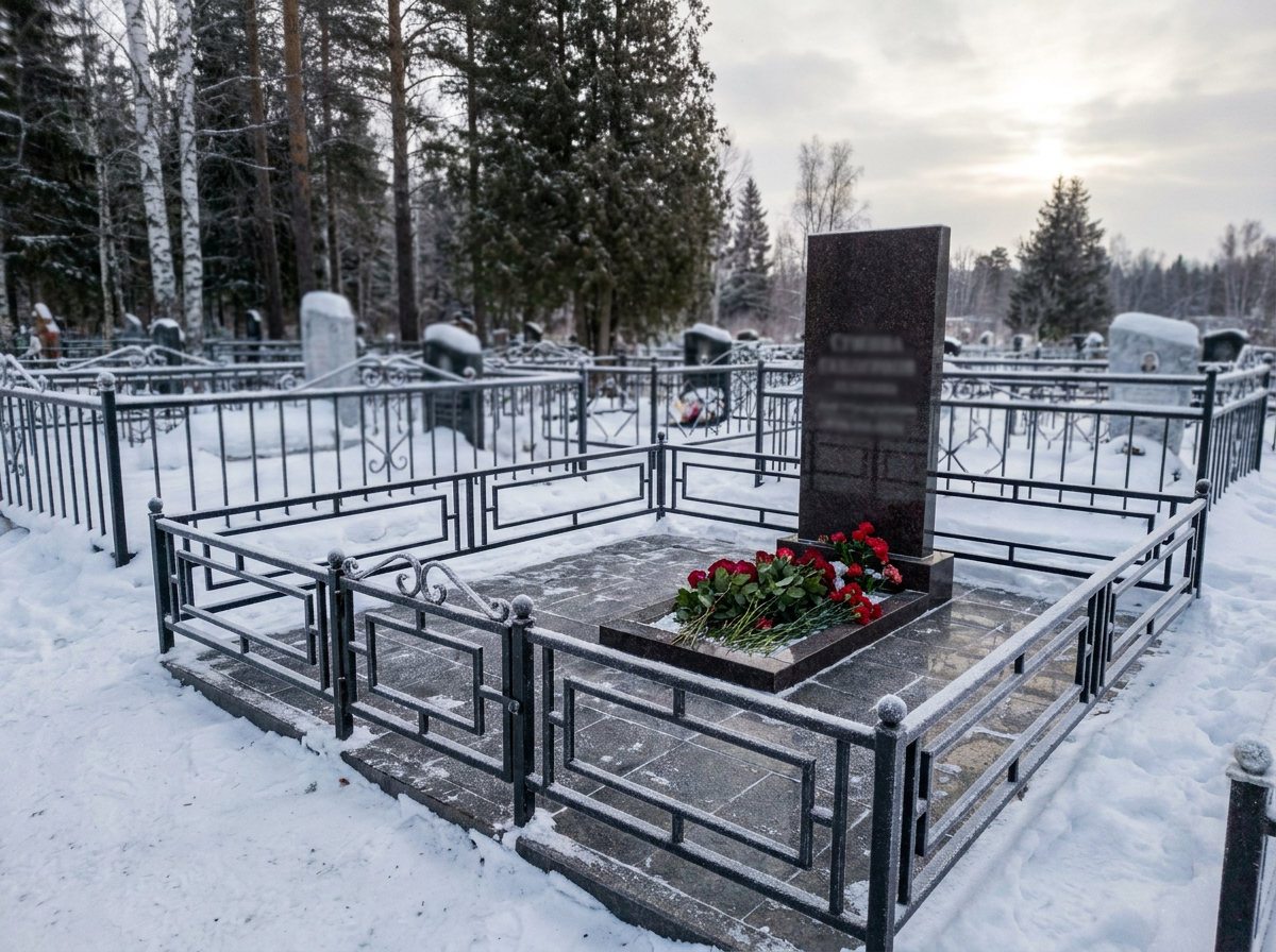 Уборка могилы в Новосибирске — пример 3