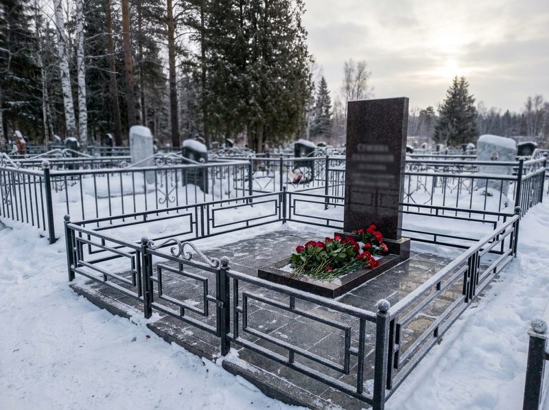 Уборка могилы в Новосибирске — пример 3