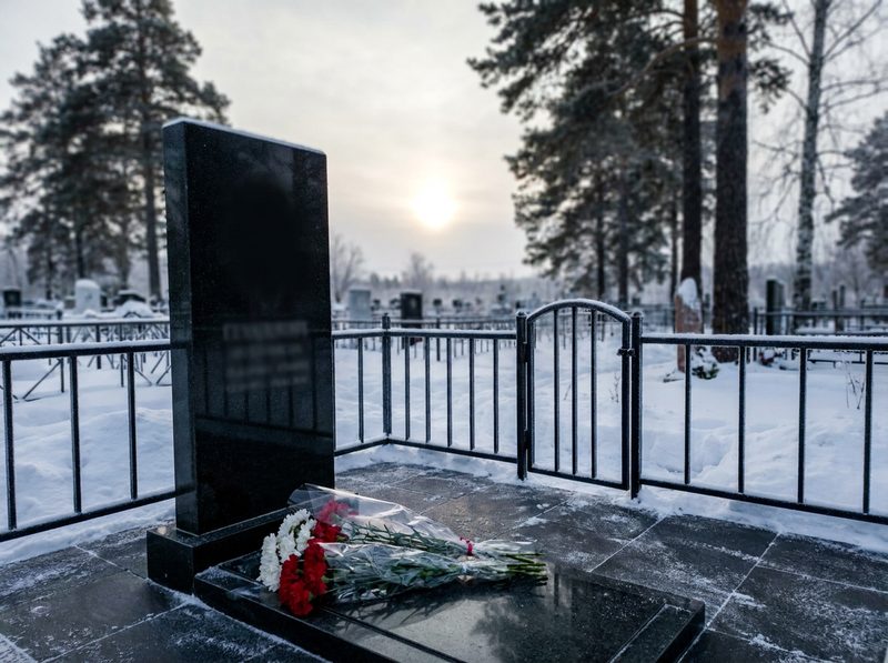 Уборка могилы в Новосибирске — пример 5
