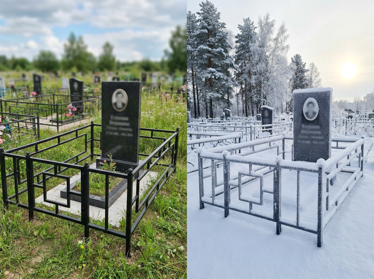 Установка ограды в Новосибирске — пример 4