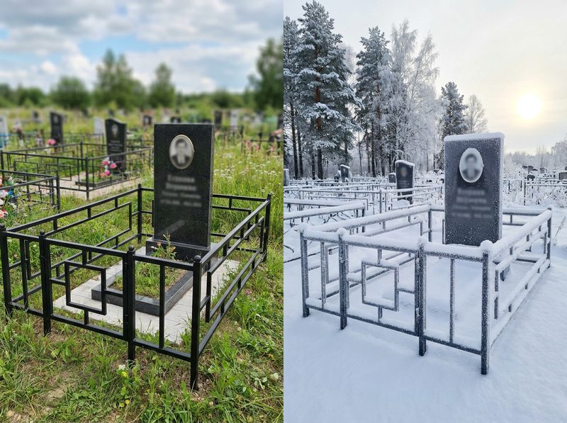 Установка ограды в Новосибирске — пример 4